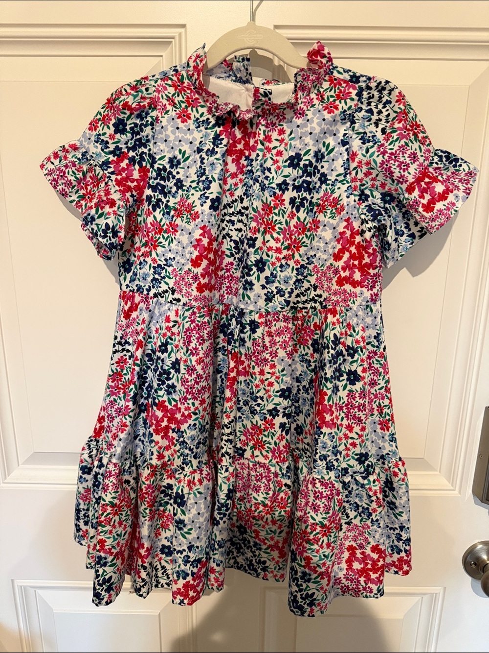 Janie and Jack Multicolor Floral Tiered Dress size 6